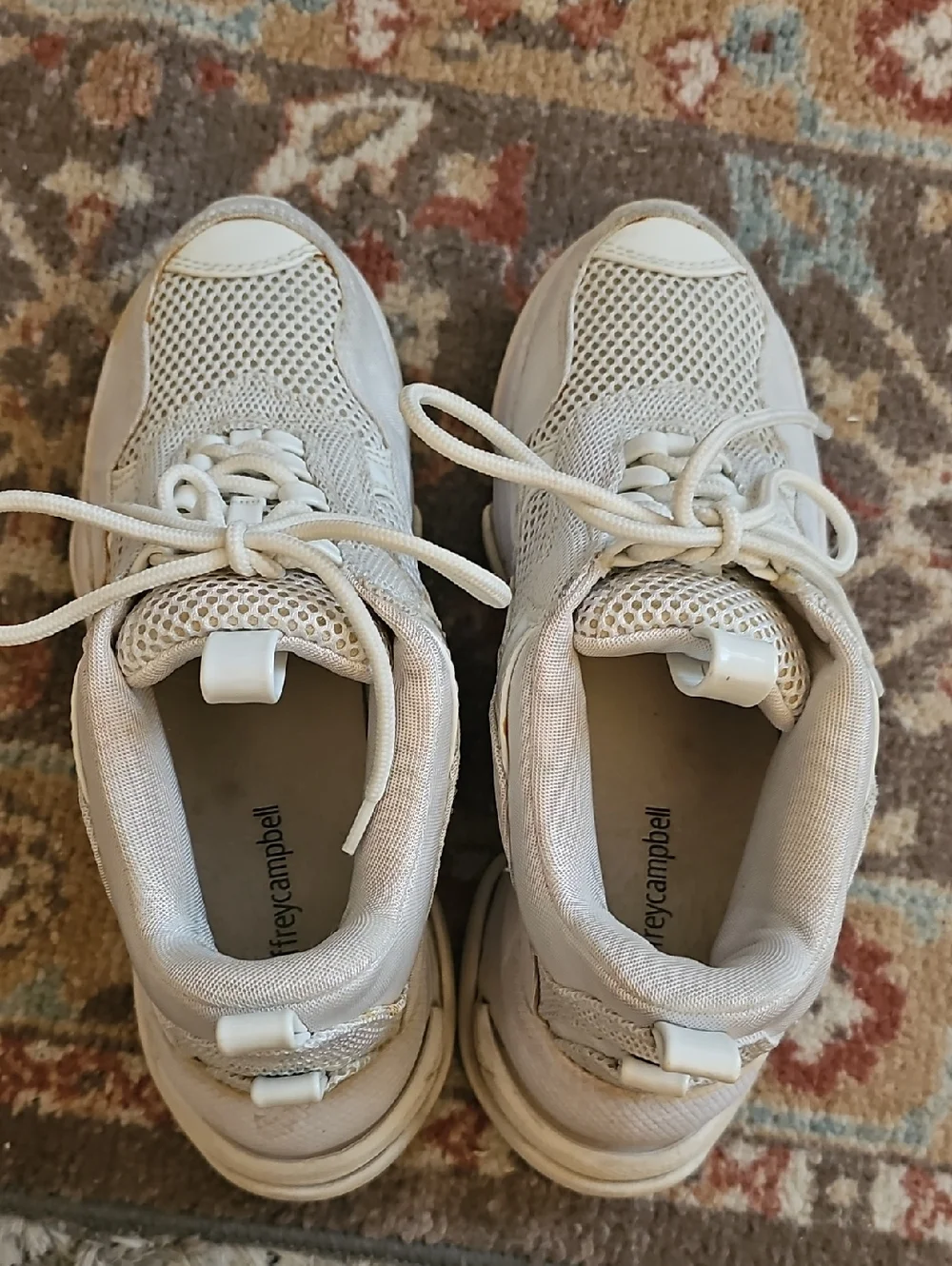 JEFFREY CAMPBELL 'Lo Fi' Sneakers White Size 7.5M Very Good Pre-owned!